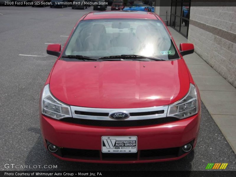 Vermillion Red / Medium Stone 2008 Ford Focus SES Sedan