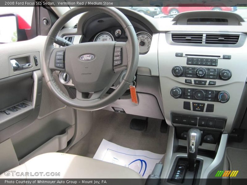 Vermillion Red / Medium Stone 2008 Ford Focus SES Sedan