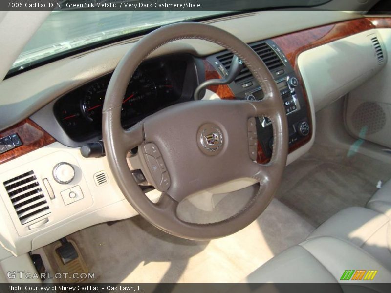 Green Silk Metallic / Very Dark Cashmere/Shale 2006 Cadillac DTS
