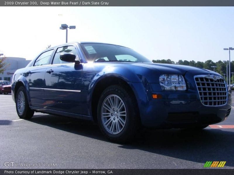 Deep Water Blue Pearl / Dark Slate Gray 2009 Chrysler 300