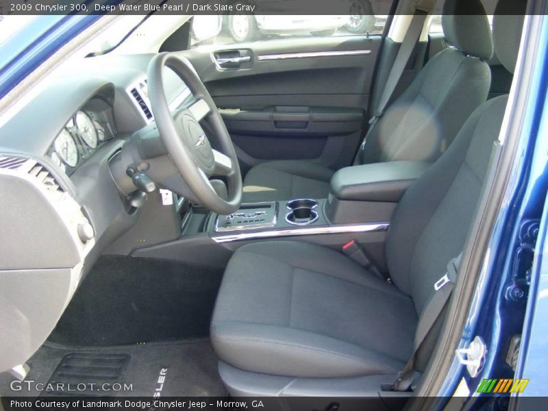 Deep Water Blue Pearl / Dark Slate Gray 2009 Chrysler 300