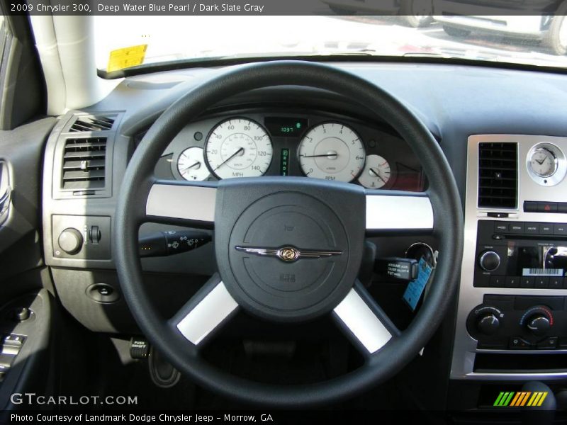 Deep Water Blue Pearl / Dark Slate Gray 2009 Chrysler 300