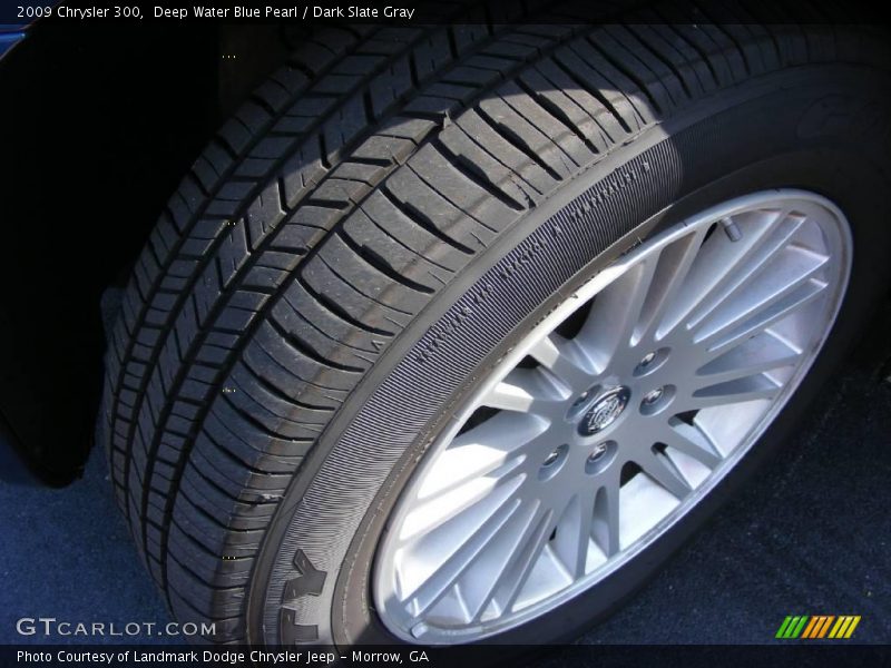 Deep Water Blue Pearl / Dark Slate Gray 2009 Chrysler 300