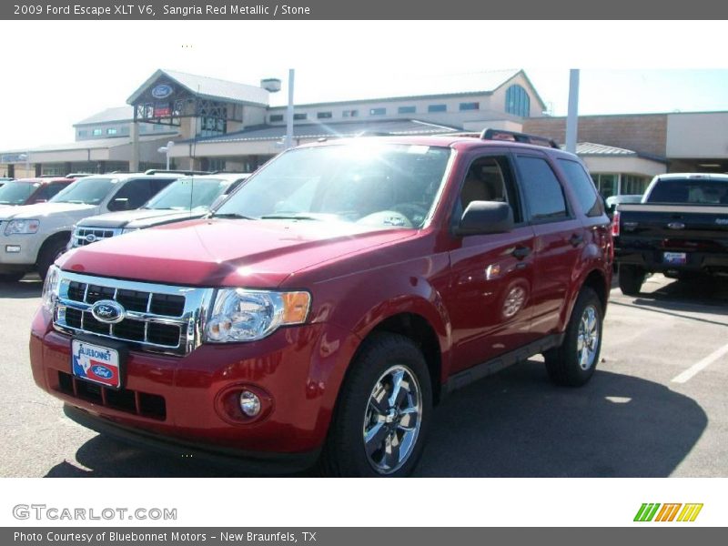 Sangria Red Metallic / Stone 2009 Ford Escape XLT V6