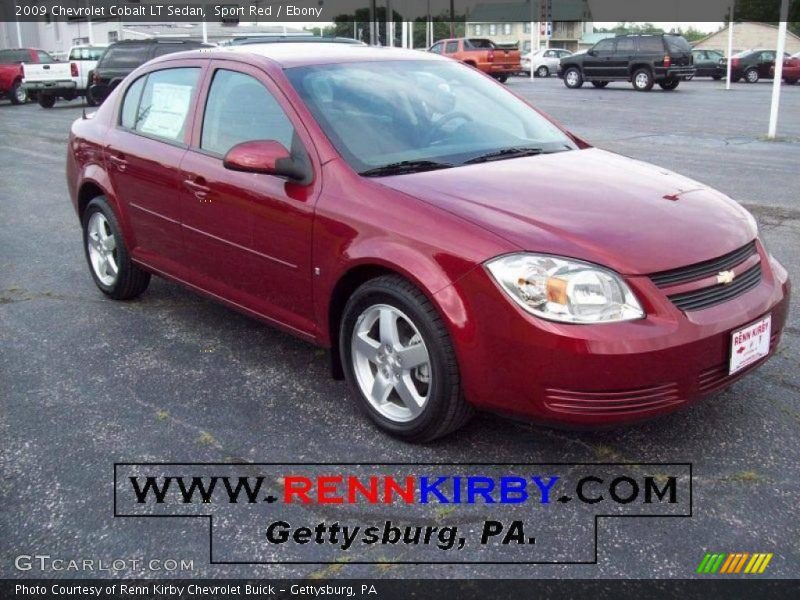 Sport Red / Ebony 2009 Chevrolet Cobalt LT Sedan