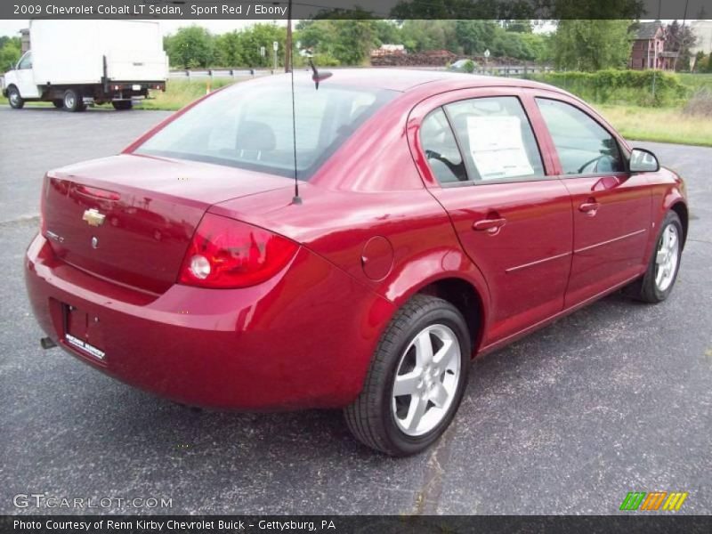 Sport Red / Ebony 2009 Chevrolet Cobalt LT Sedan