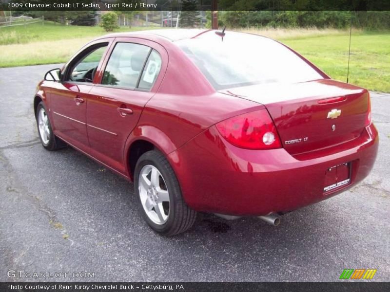 Sport Red / Ebony 2009 Chevrolet Cobalt LT Sedan