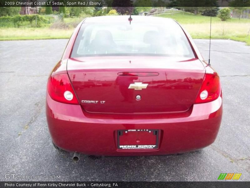 Sport Red / Ebony 2009 Chevrolet Cobalt LT Sedan