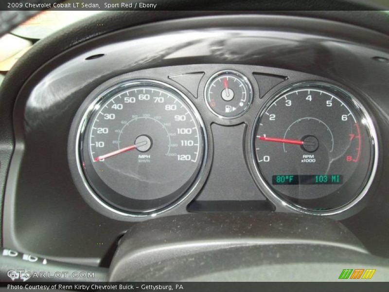Sport Red / Ebony 2009 Chevrolet Cobalt LT Sedan
