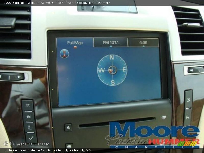 Black Raven / Cocoa/Light Cashmere 2007 Cadillac Escalade ESV AWD