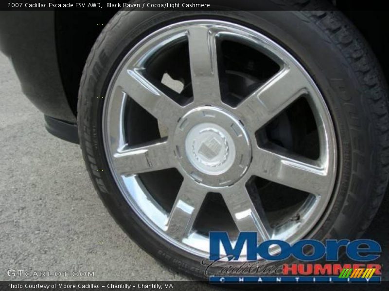 Black Raven / Cocoa/Light Cashmere 2007 Cadillac Escalade ESV AWD