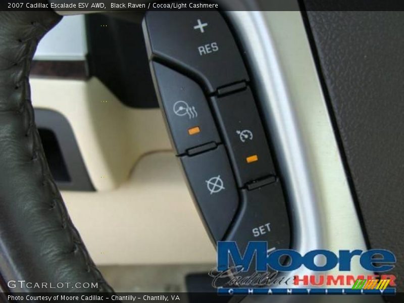 Black Raven / Cocoa/Light Cashmere 2007 Cadillac Escalade ESV AWD