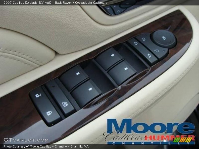 Black Raven / Cocoa/Light Cashmere 2007 Cadillac Escalade ESV AWD
