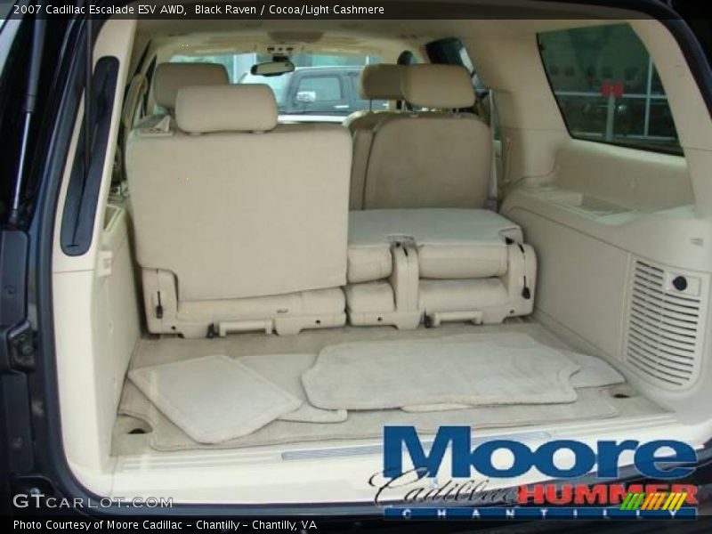 Black Raven / Cocoa/Light Cashmere 2007 Cadillac Escalade ESV AWD