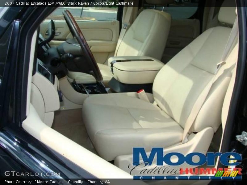 Black Raven / Cocoa/Light Cashmere 2007 Cadillac Escalade ESV AWD
