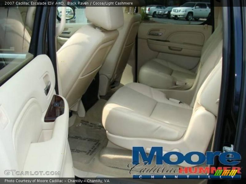 Black Raven / Cocoa/Light Cashmere 2007 Cadillac Escalade ESV AWD
