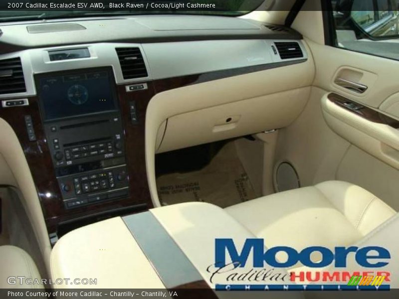 Black Raven / Cocoa/Light Cashmere 2007 Cadillac Escalade ESV AWD