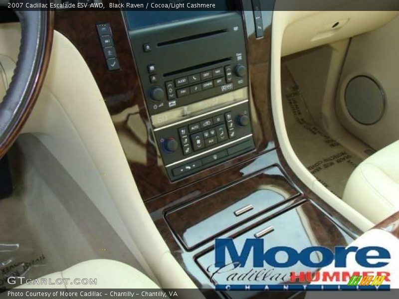 Black Raven / Cocoa/Light Cashmere 2007 Cadillac Escalade ESV AWD