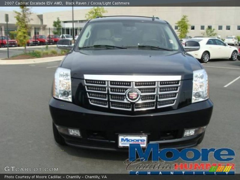 Black Raven / Cocoa/Light Cashmere 2007 Cadillac Escalade ESV AWD