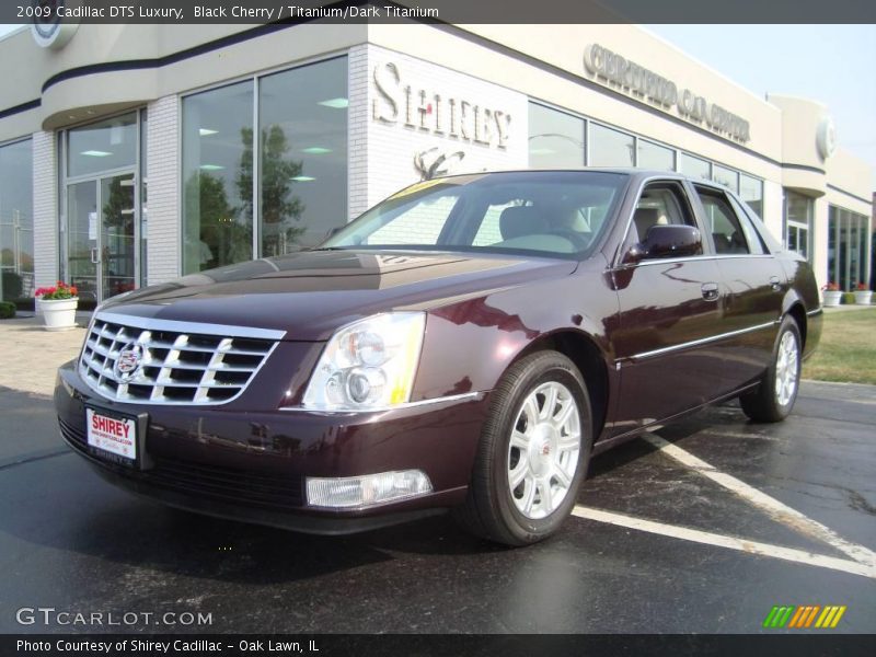 Black Cherry / Titanium/Dark Titanium 2009 Cadillac DTS Luxury