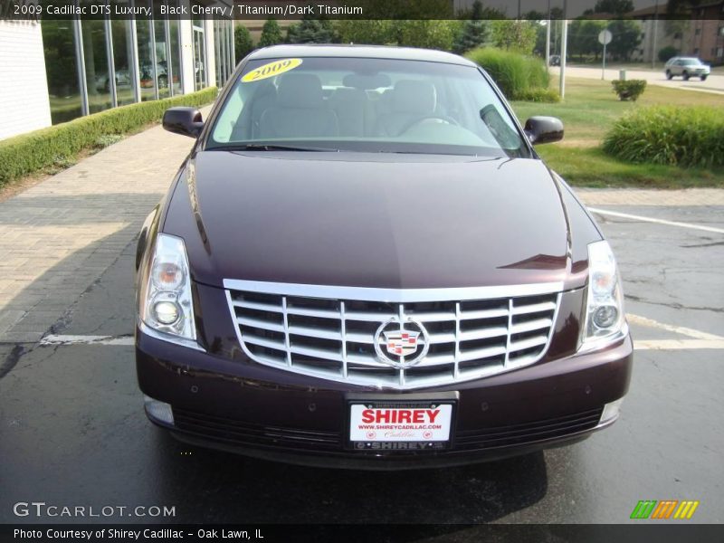 Black Cherry / Titanium/Dark Titanium 2009 Cadillac DTS Luxury