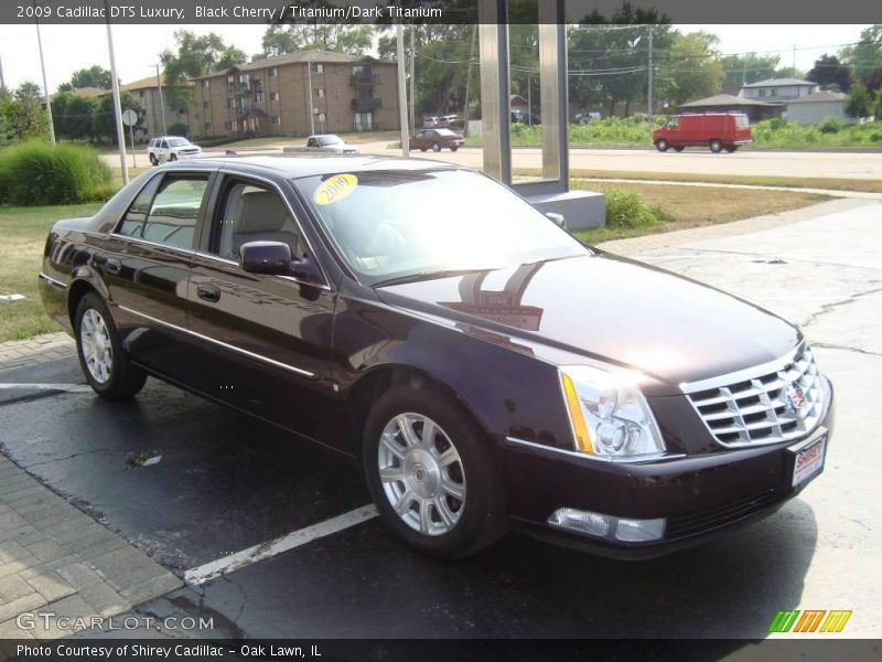Black Cherry / Titanium/Dark Titanium 2009 Cadillac DTS Luxury