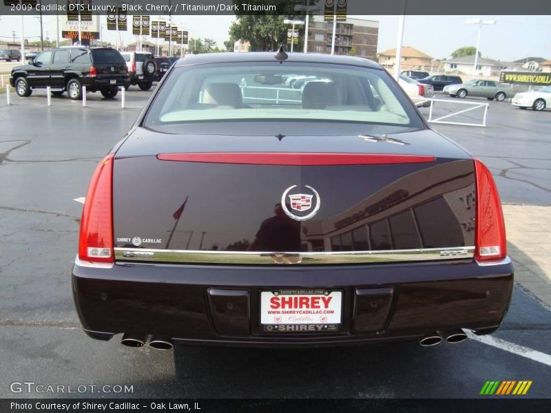 Black Cherry / Titanium/Dark Titanium 2009 Cadillac DTS Luxury