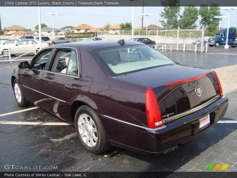 Black Cherry / Titanium/Dark Titanium 2009 Cadillac DTS Luxury