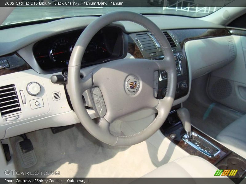 Black Cherry / Titanium/Dark Titanium 2009 Cadillac DTS Luxury