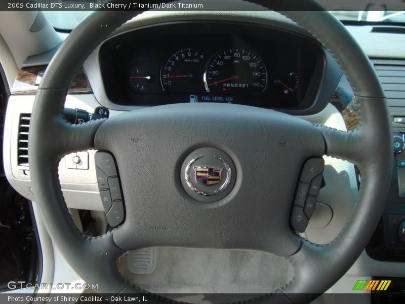 Black Cherry / Titanium/Dark Titanium 2009 Cadillac DTS Luxury