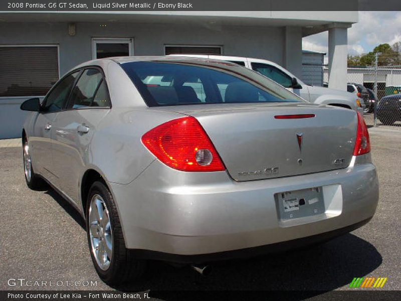 Liquid Silver Metallic / Ebony Black 2008 Pontiac G6 GT Sedan