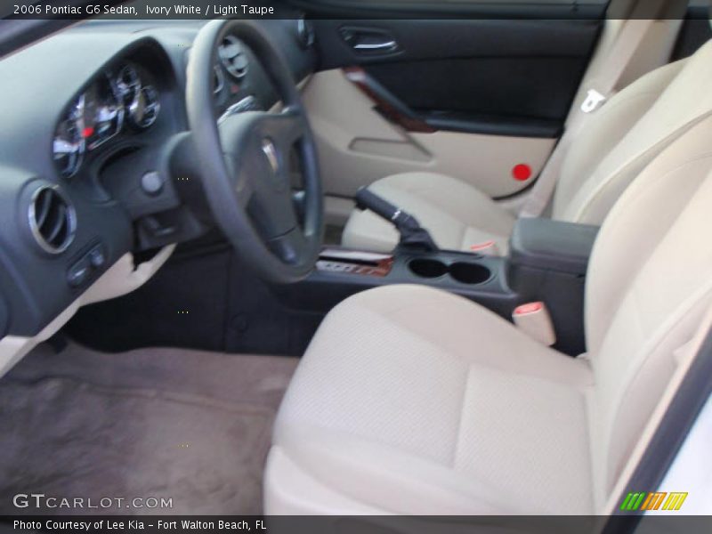 Ivory White / Light Taupe 2006 Pontiac G6 Sedan