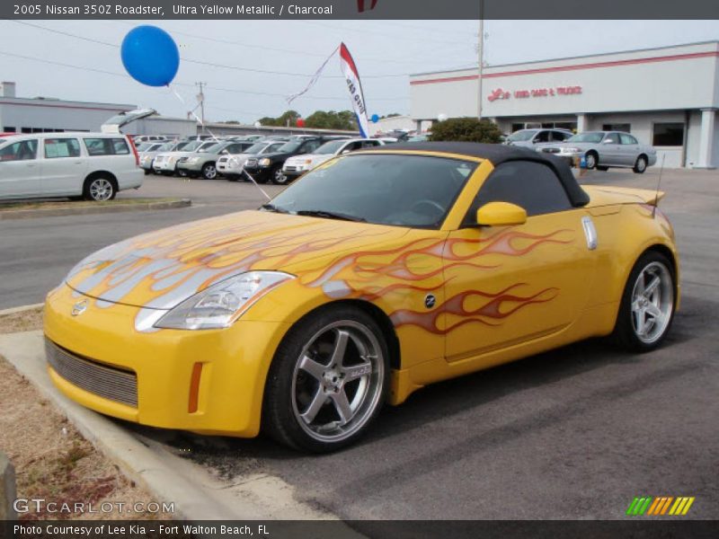 Ultra Yellow Metallic / Charcoal 2005 Nissan 350Z Roadster