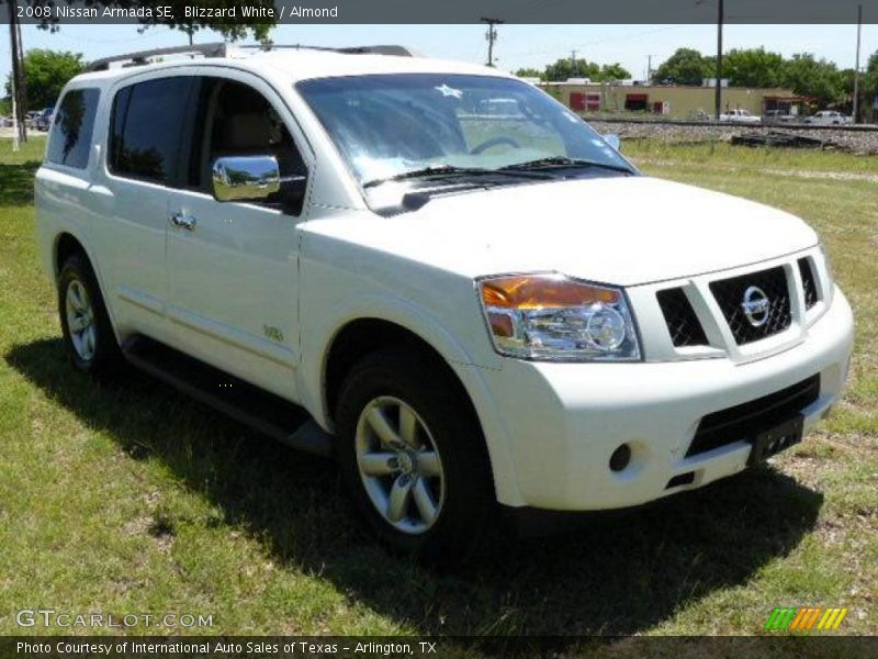 Blizzard White / Almond 2008 Nissan Armada SE