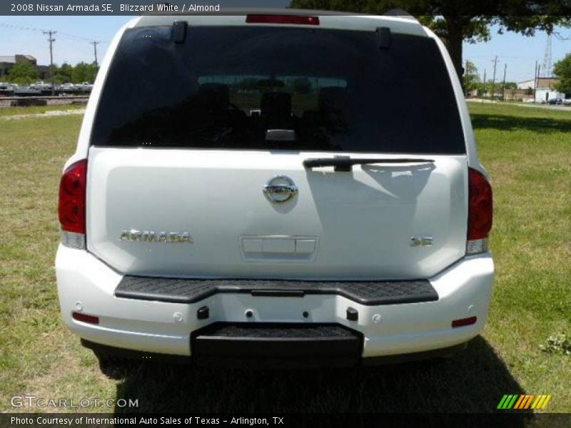 Blizzard White / Almond 2008 Nissan Armada SE