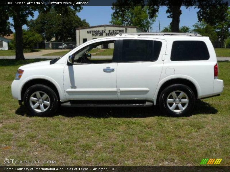 Blizzard White / Almond 2008 Nissan Armada SE
