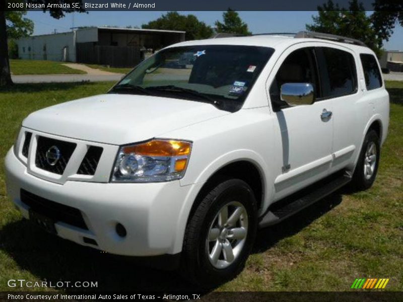 Blizzard White / Almond 2008 Nissan Armada SE