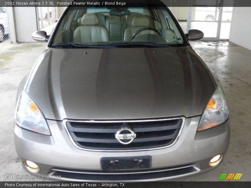 Polished Pewter Metallic / Blond Beige 2002 Nissan Altima 3.5 SE