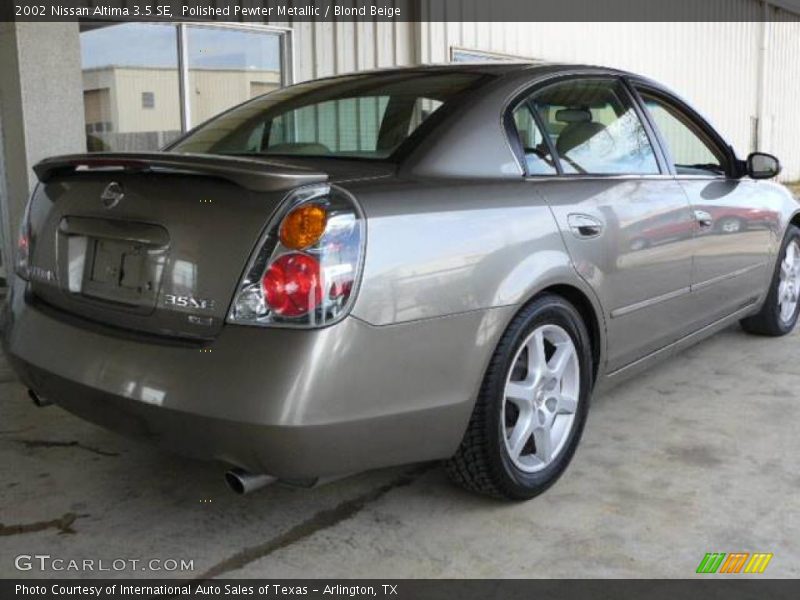 Polished Pewter Metallic / Blond Beige 2002 Nissan Altima 3.5 SE