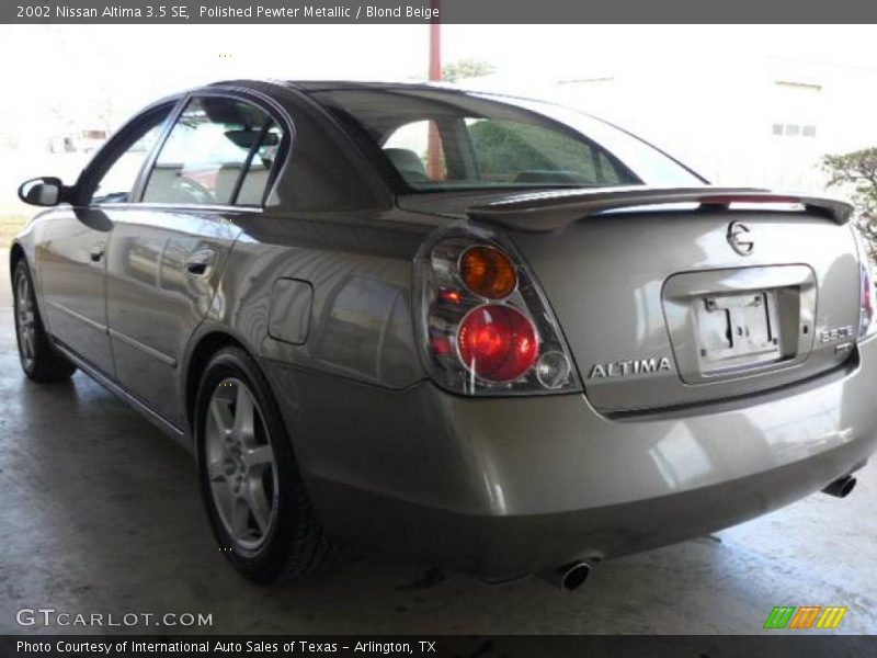Polished Pewter Metallic / Blond Beige 2002 Nissan Altima 3.5 SE