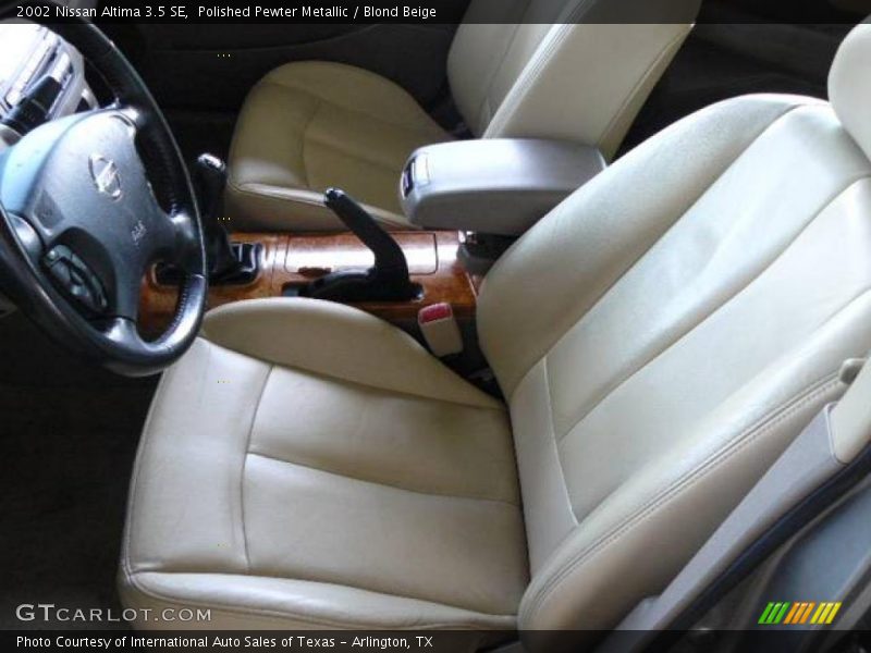 Polished Pewter Metallic / Blond Beige 2002 Nissan Altima 3.5 SE