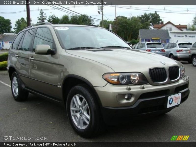 Olivin Green Metallic / Truffle Brown Dakota Leather 2006 BMW X5 3.0i