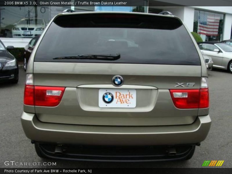 Olivin Green Metallic / Truffle Brown Dakota Leather 2006 BMW X5 3.0i