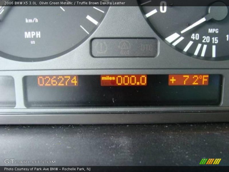 Olivin Green Metallic / Truffle Brown Dakota Leather 2006 BMW X5 3.0i