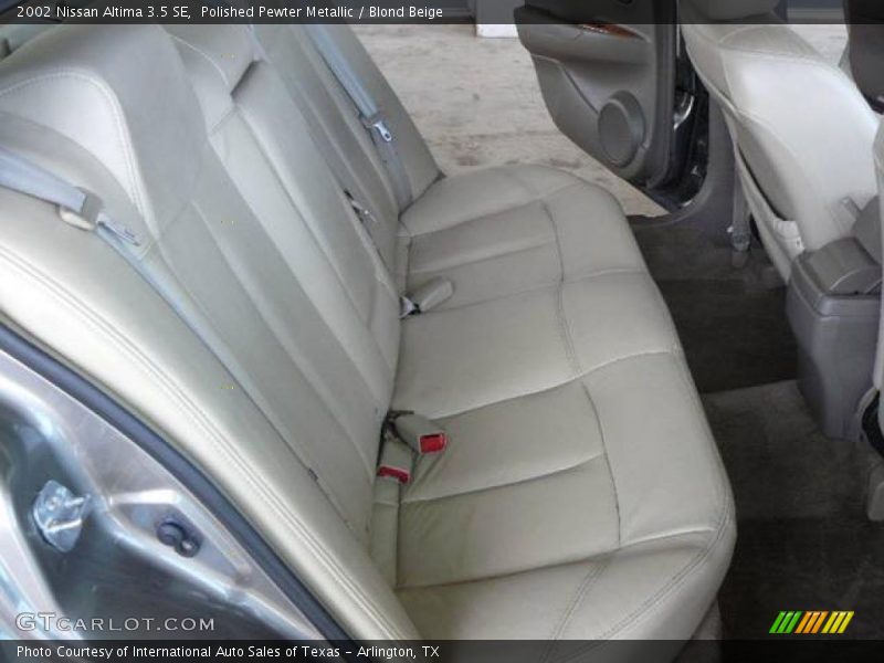 Polished Pewter Metallic / Blond Beige 2002 Nissan Altima 3.5 SE
