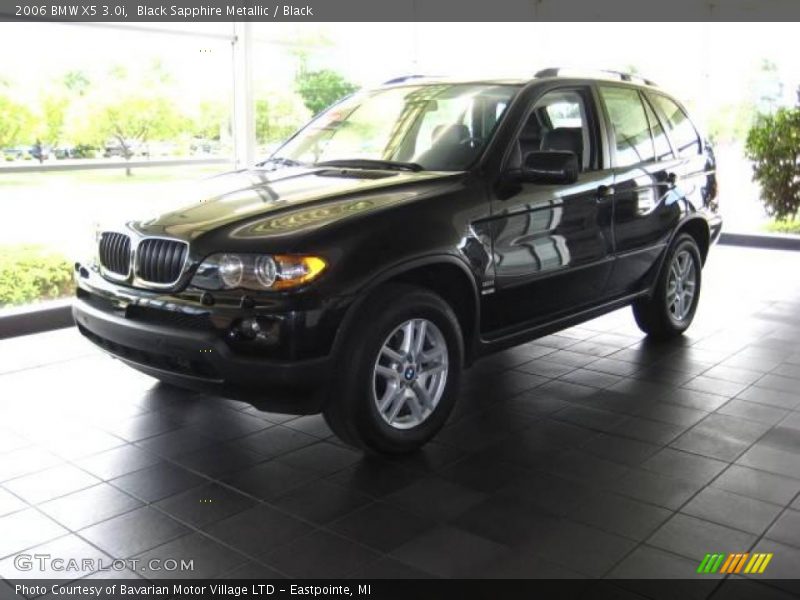 Black Sapphire Metallic / Black 2006 BMW X5 3.0i