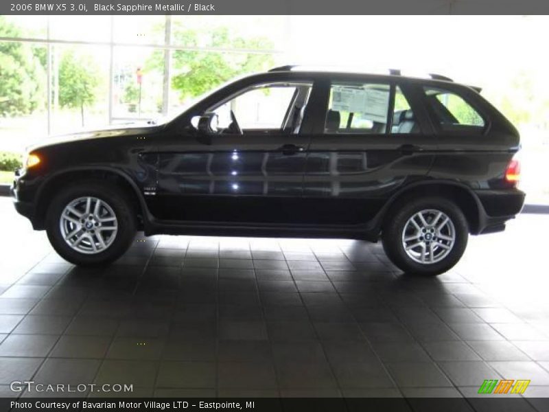 Black Sapphire Metallic / Black 2006 BMW X5 3.0i