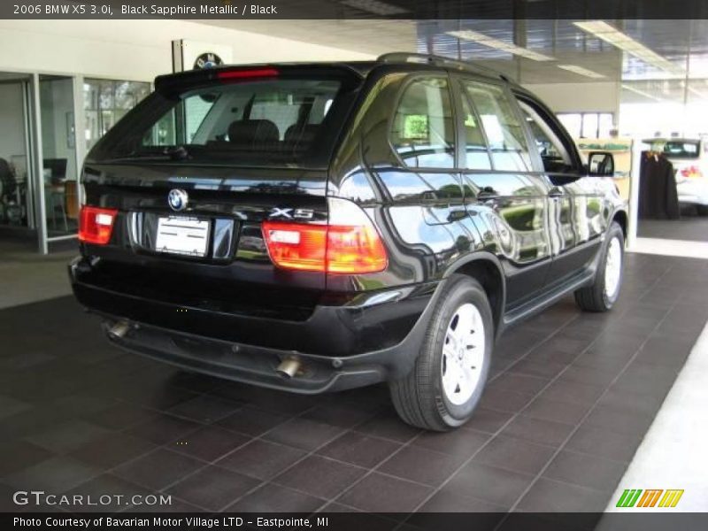 Black Sapphire Metallic / Black 2006 BMW X5 3.0i