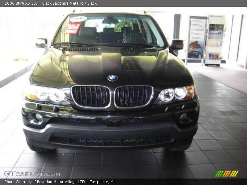Black Sapphire Metallic / Black 2006 BMW X5 3.0i