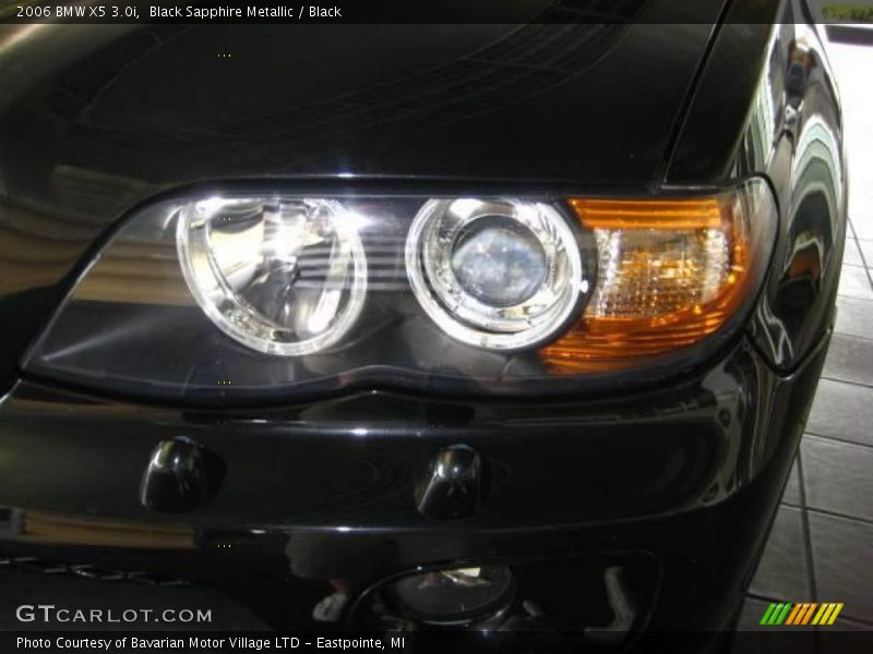 Black Sapphire Metallic / Black 2006 BMW X5 3.0i